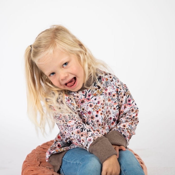 Earthy Mini Floral Pullover