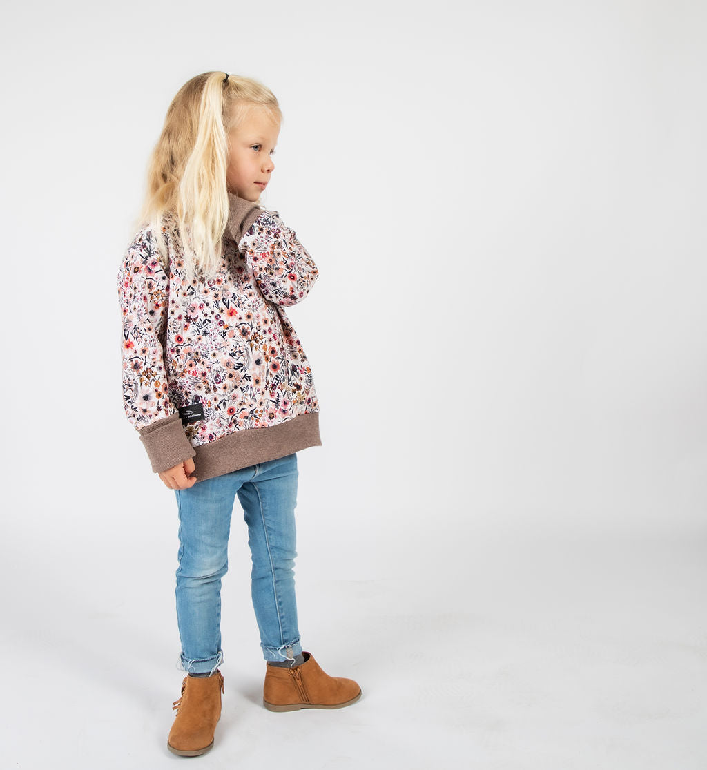 Earthy Mini Floral Pullover