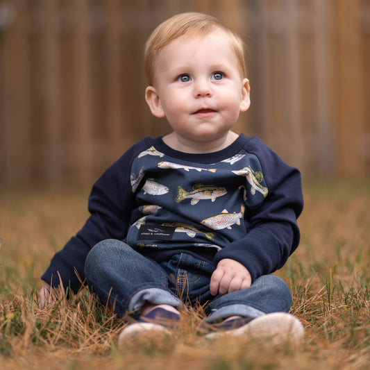 Take Me Fishing Pullover - Navy
