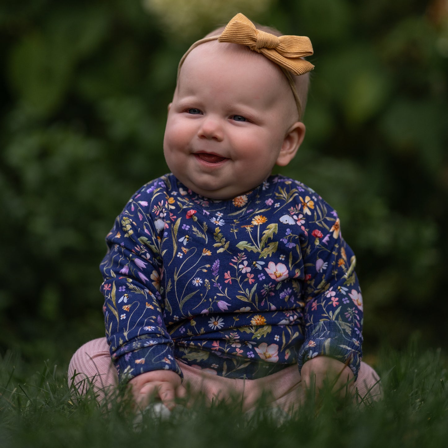 Sunny Meadow on Violet Lounge Sweater