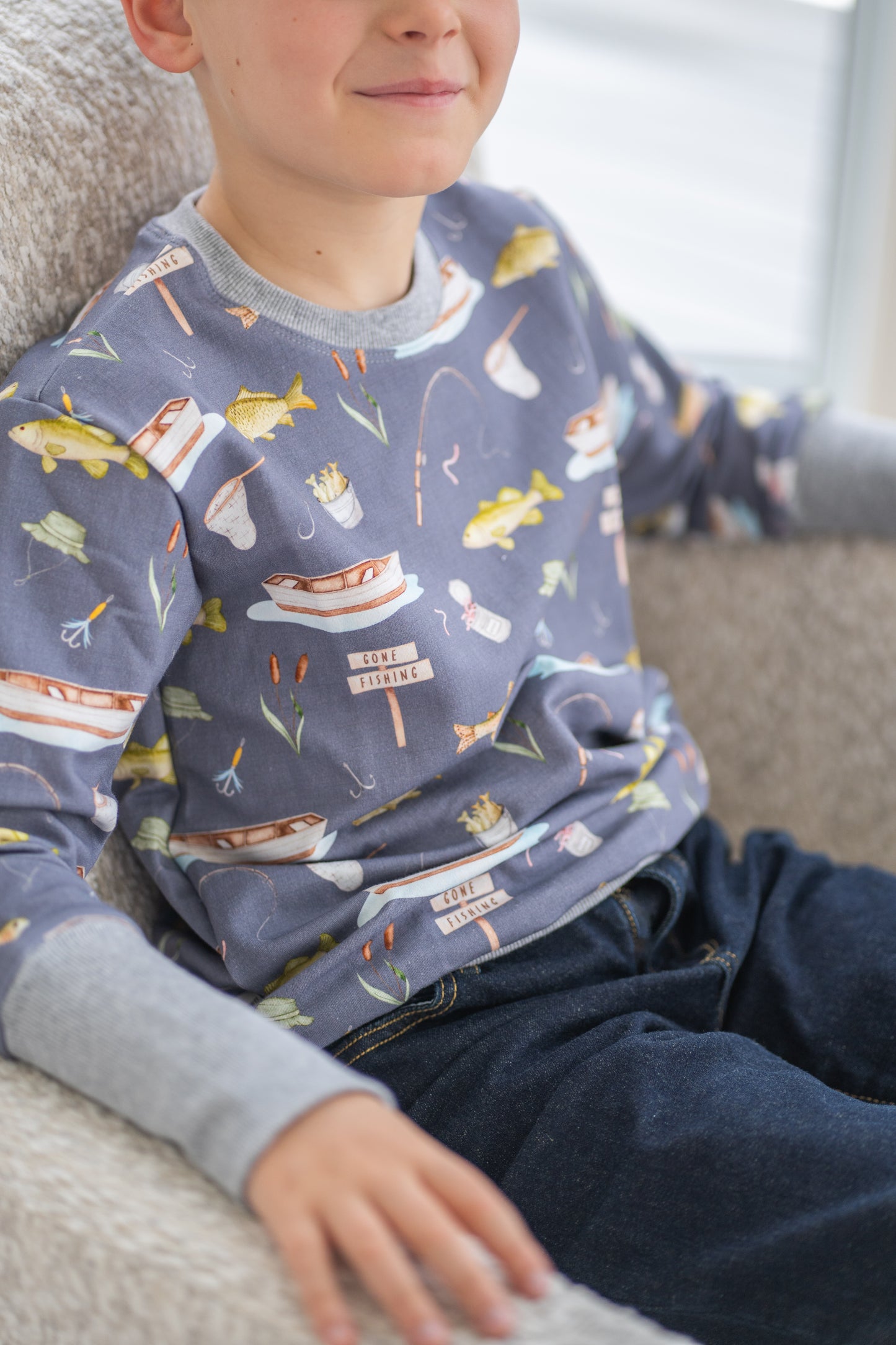 Gone Fishing Lounge Sweater