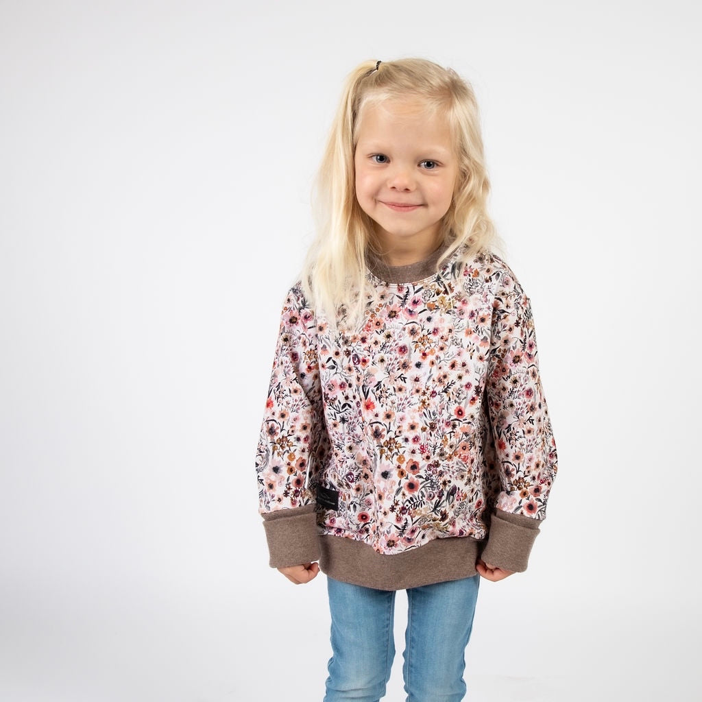 Earthy Mini Floral Pullover