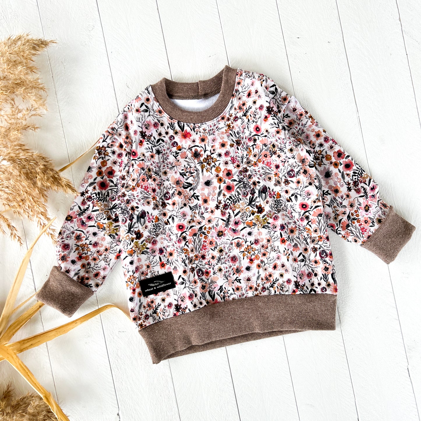 Earthy Mini Floral Pullover