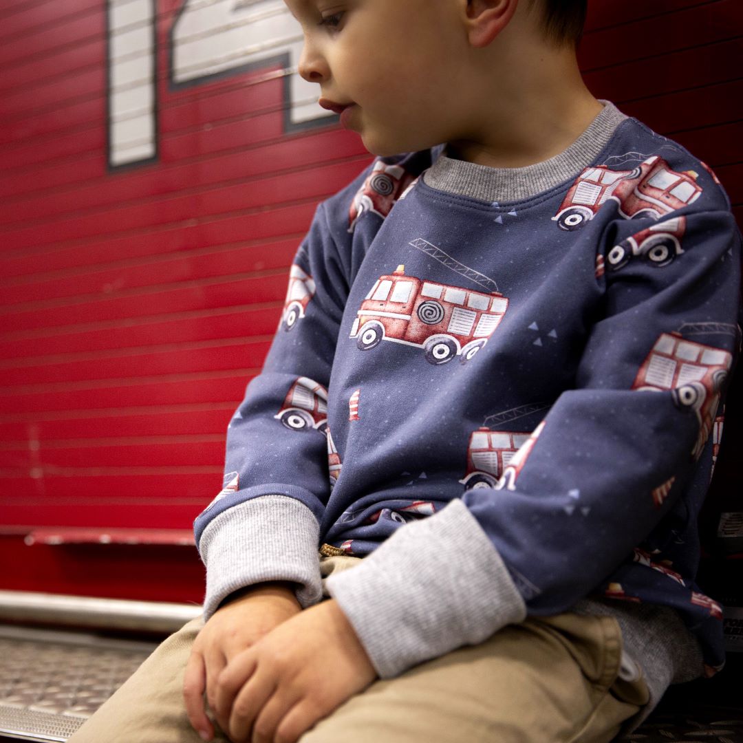 Fire Trucks Lounge Sweater