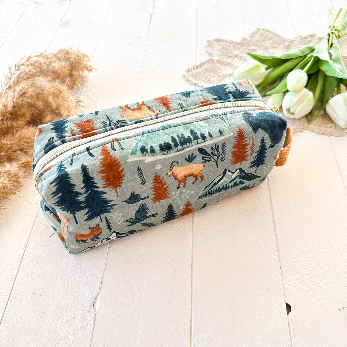 Boxy Windsor Zipper Pouch - Banff