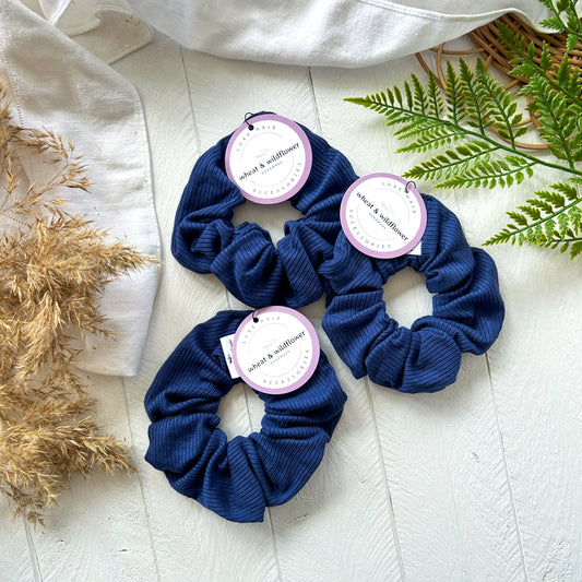 Luxe Scrunchies - Sailor Blue