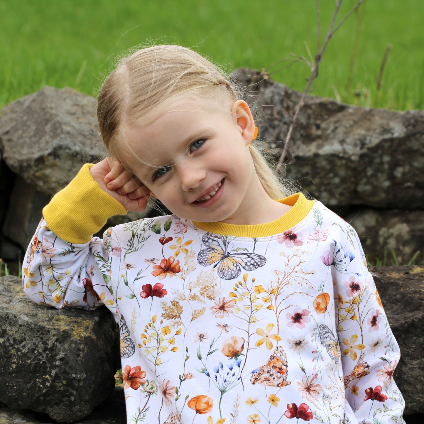 Butterfly Garden Lounge Sweater