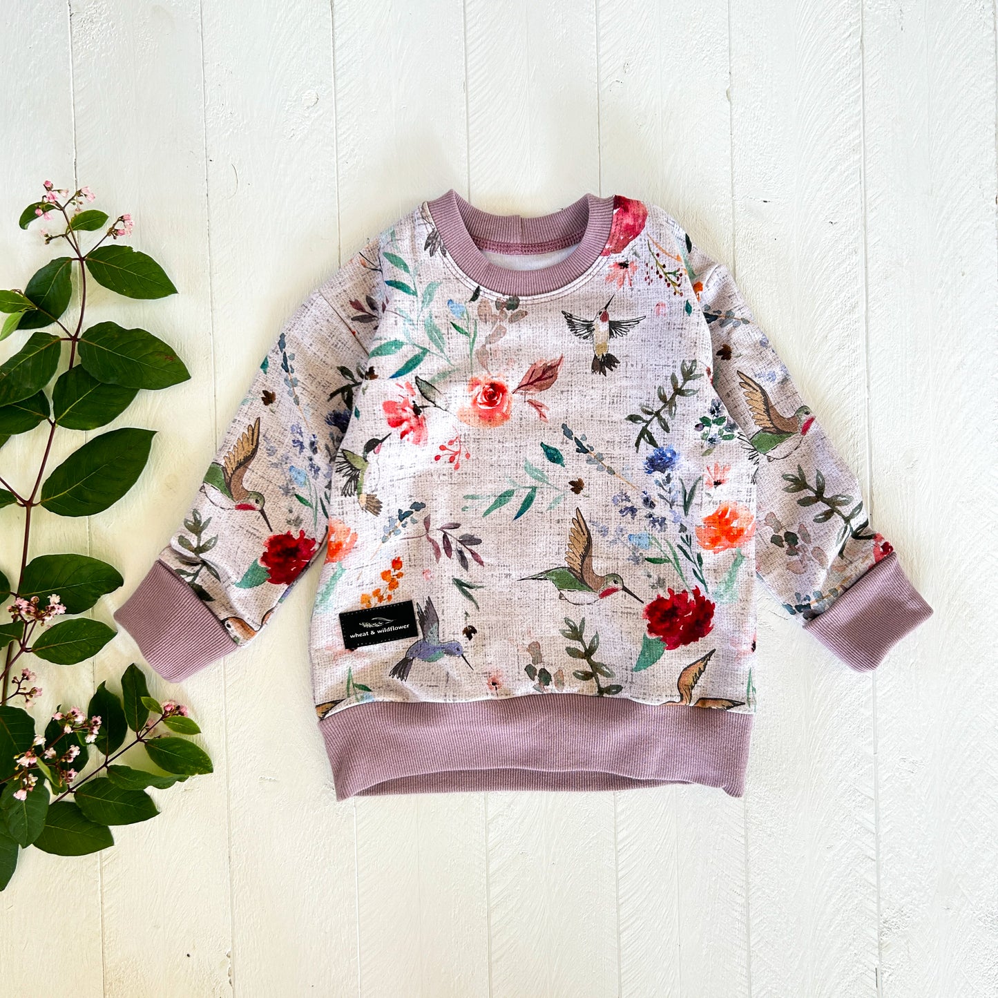 Vintage Hummingbird Lounge Sweater