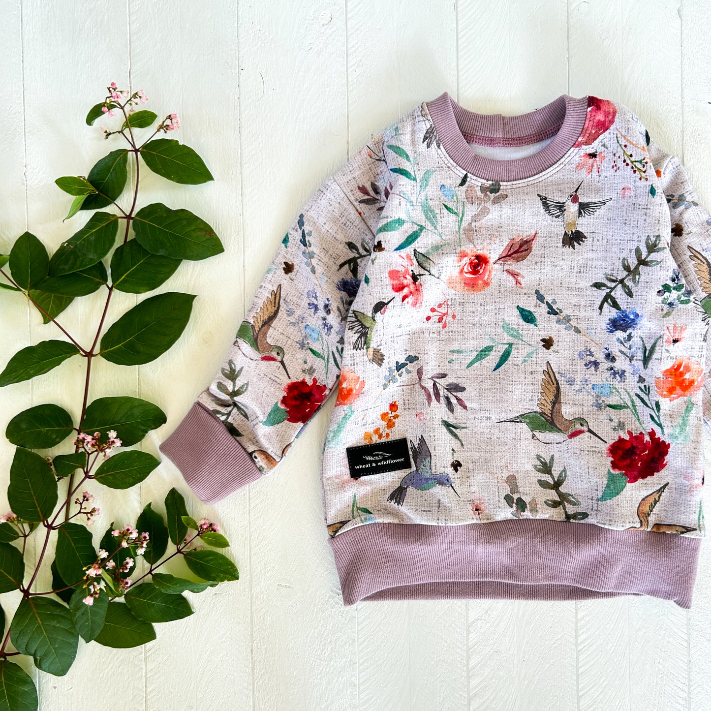 Vintage Hummingbird Lounge Sweater