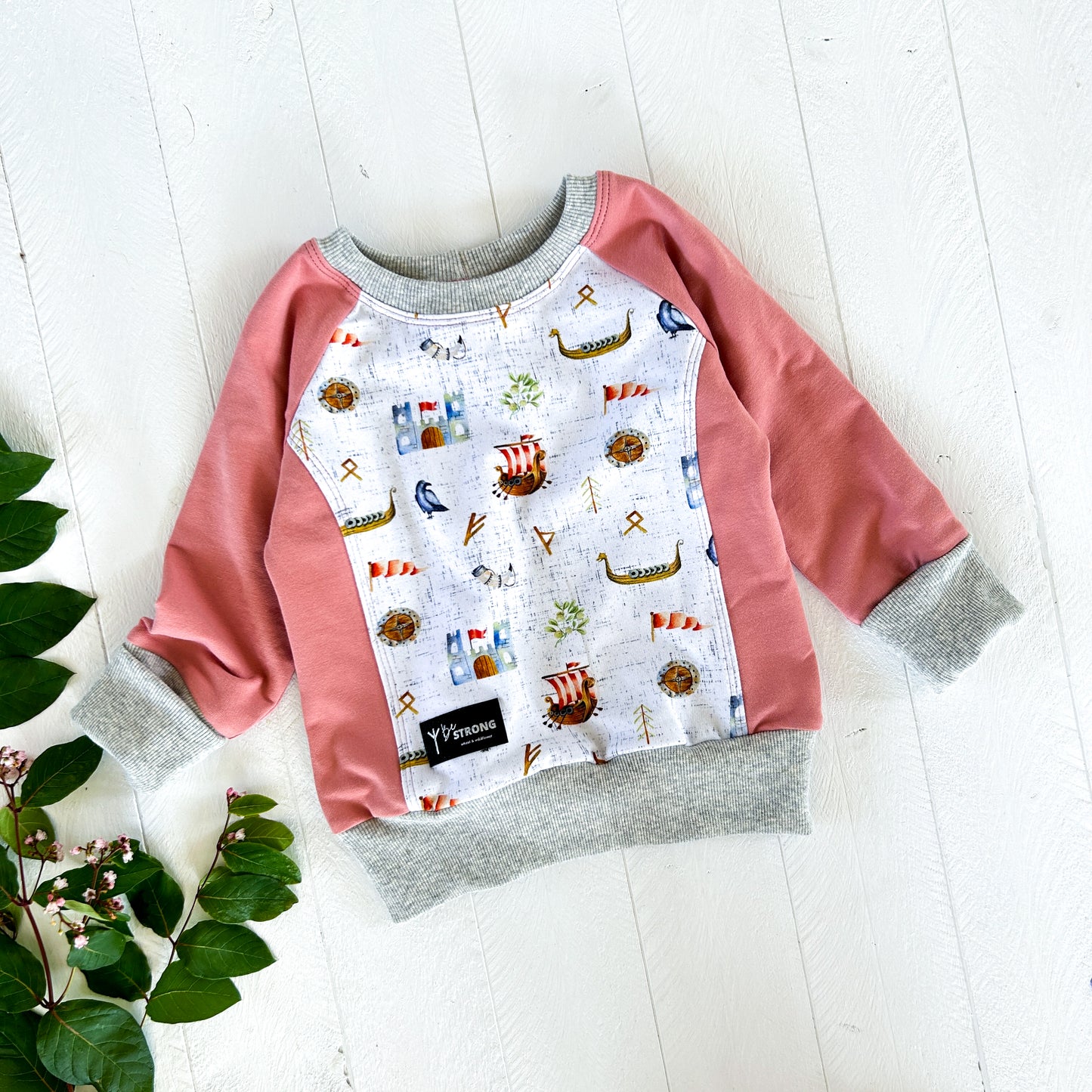 Always be a Viking Pullover - Pink Salt