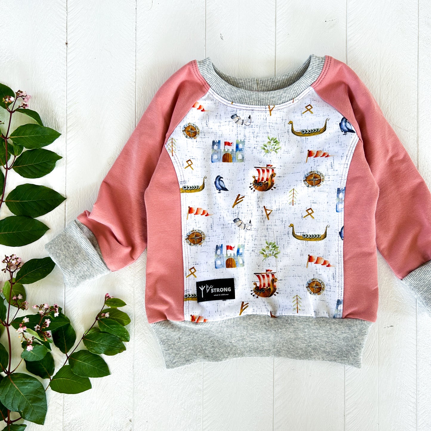 Always be a Viking Pullover - Pink Salt