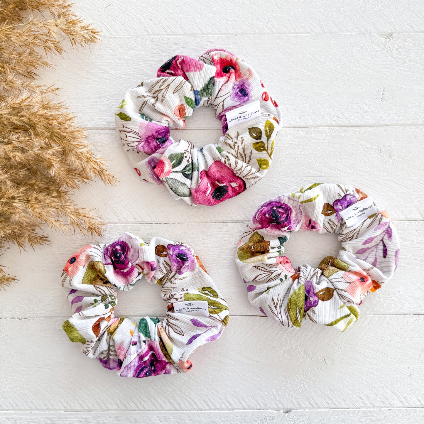 Luxe Scrunchies - Jewel Floral