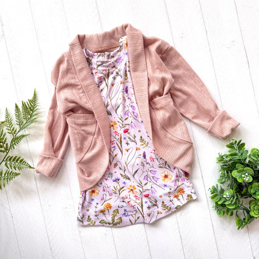 Essential Cardigan - Tea Rose