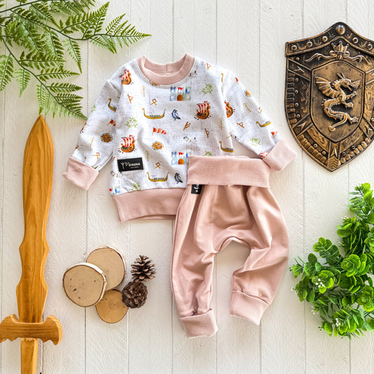 Always be a Viking Baby Set - Blush
