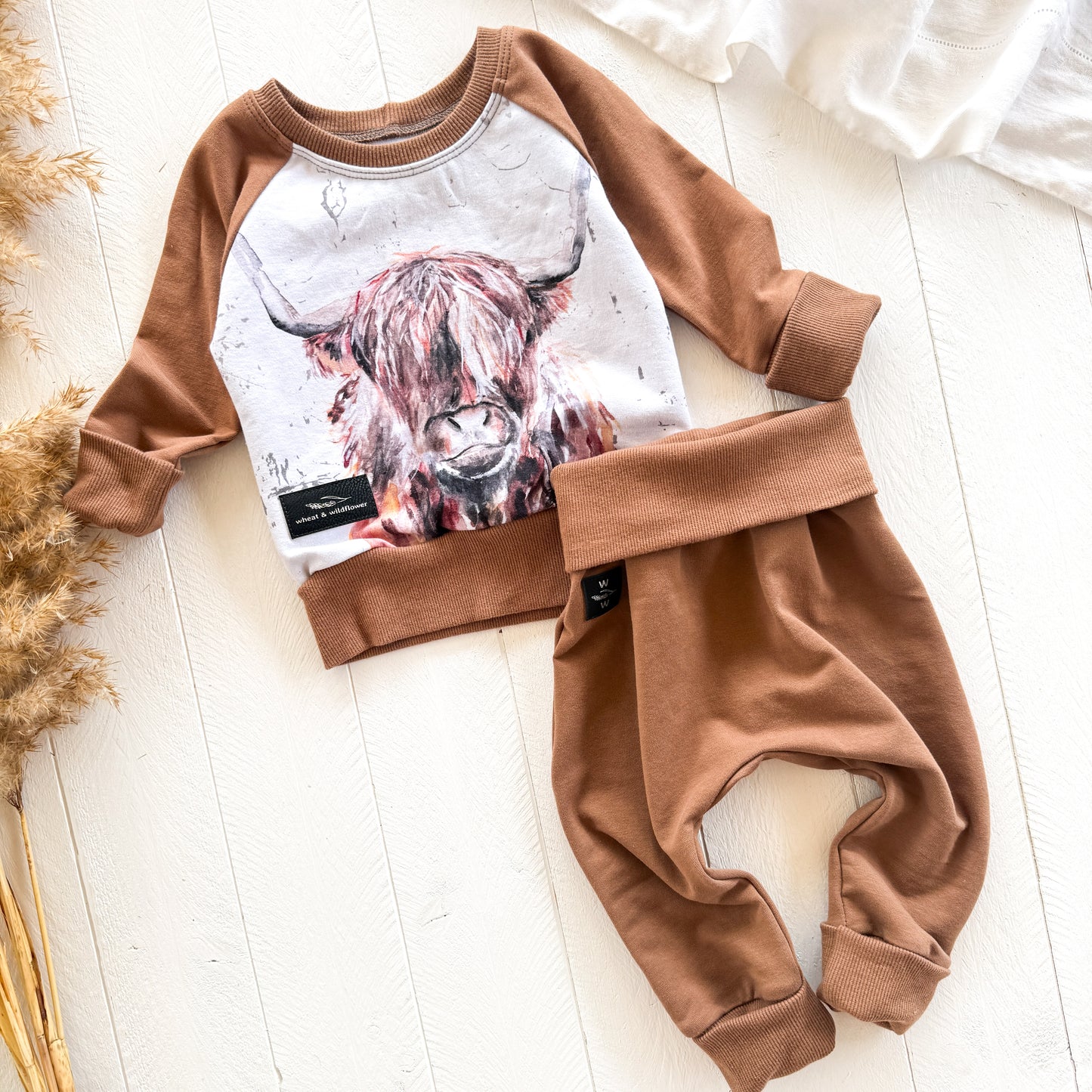 Highland Cow Baby Set