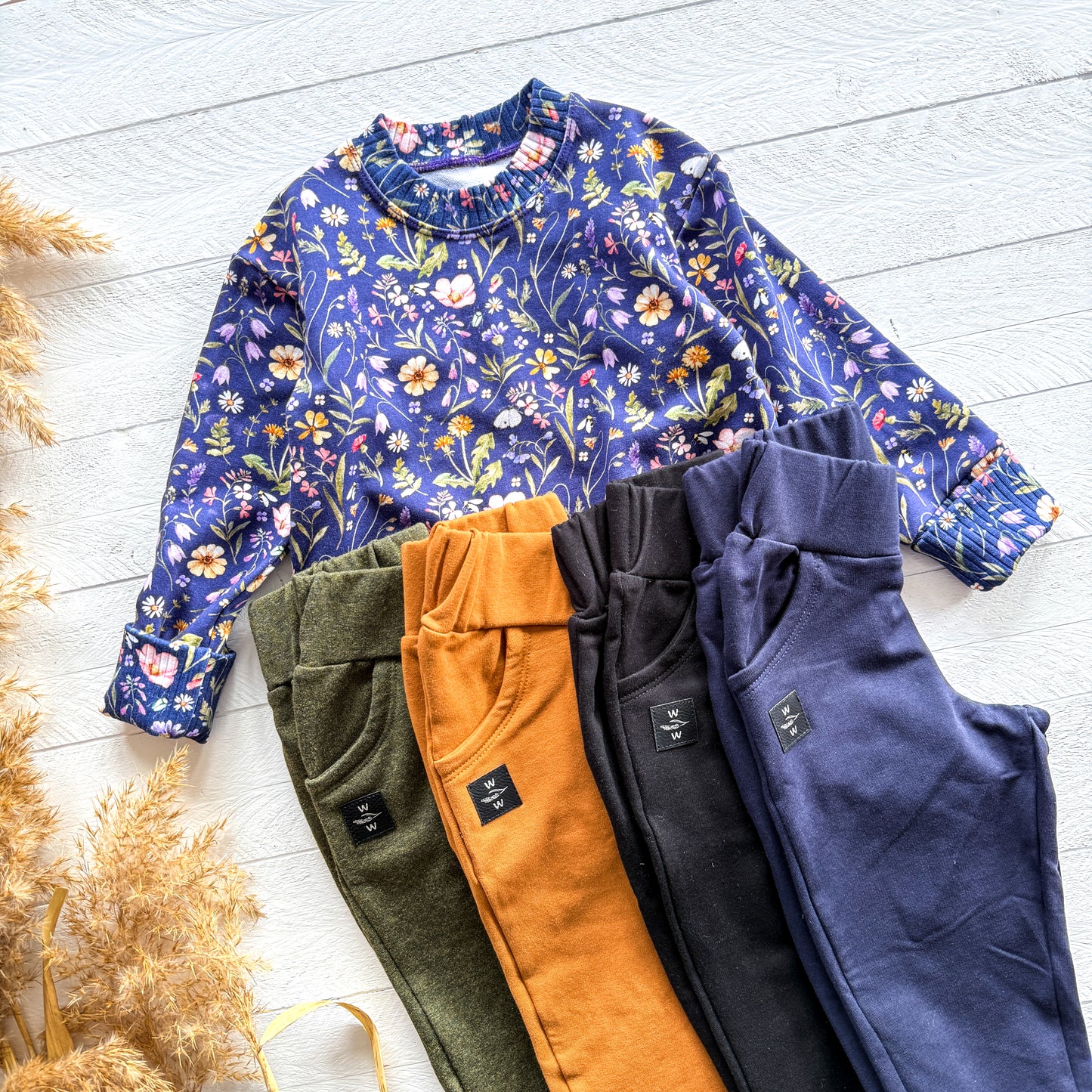 Sunny Meadow on Violet Lounge Sweater
