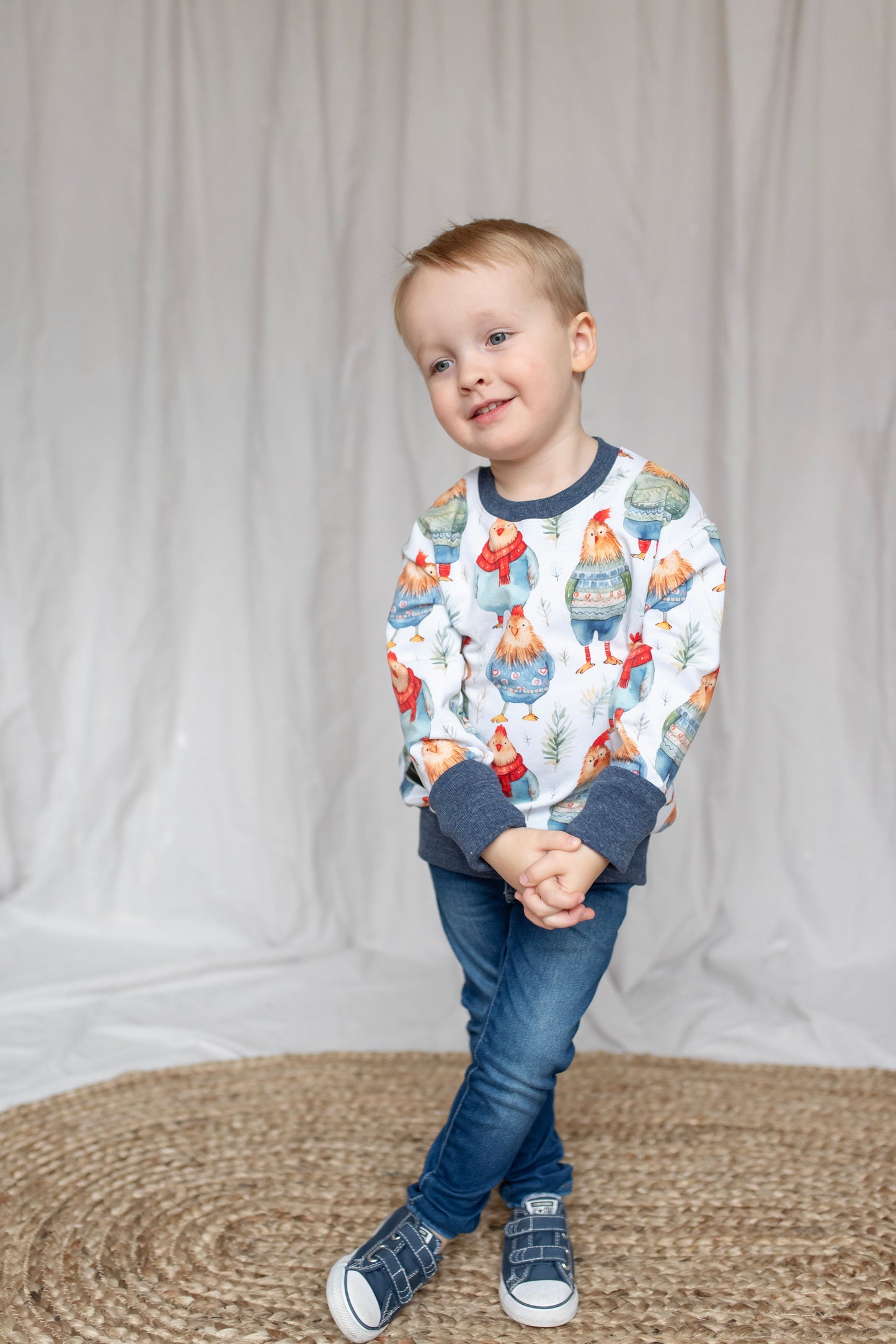 Sweater Weather Chickens Lounge Sweater