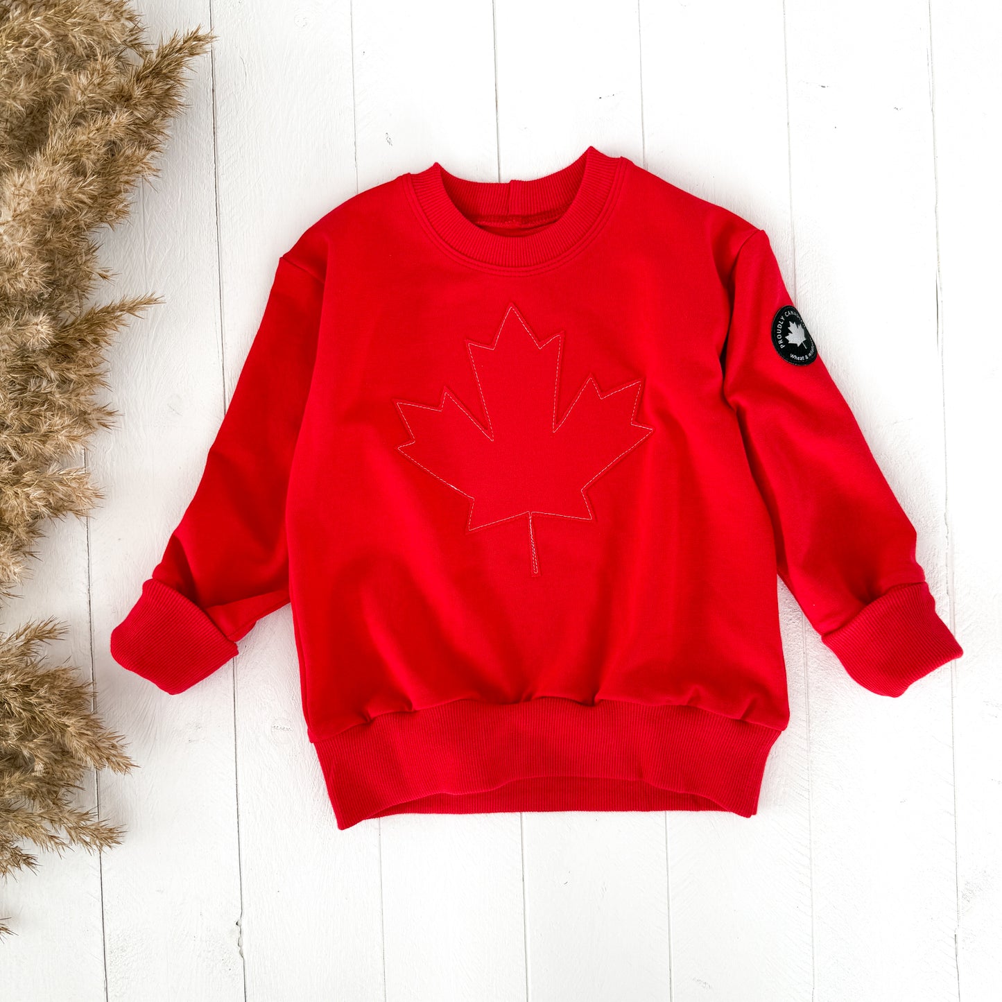 Proudly Canadian Lounge Sweater - Red