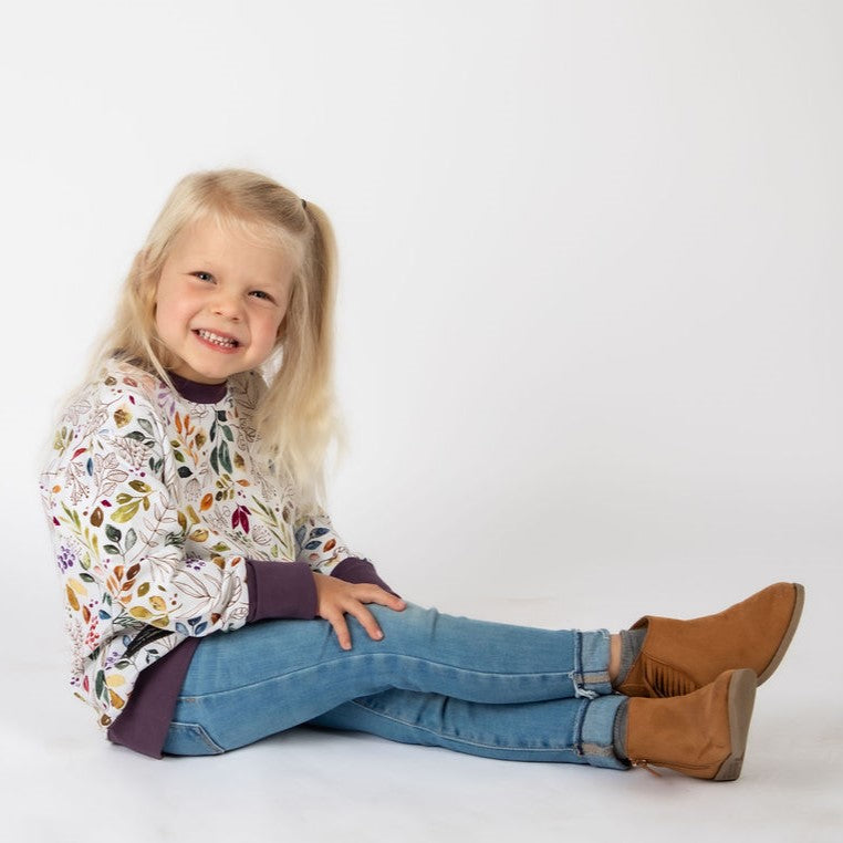 Jewel Sprigs & Leaves Lounge Sweater