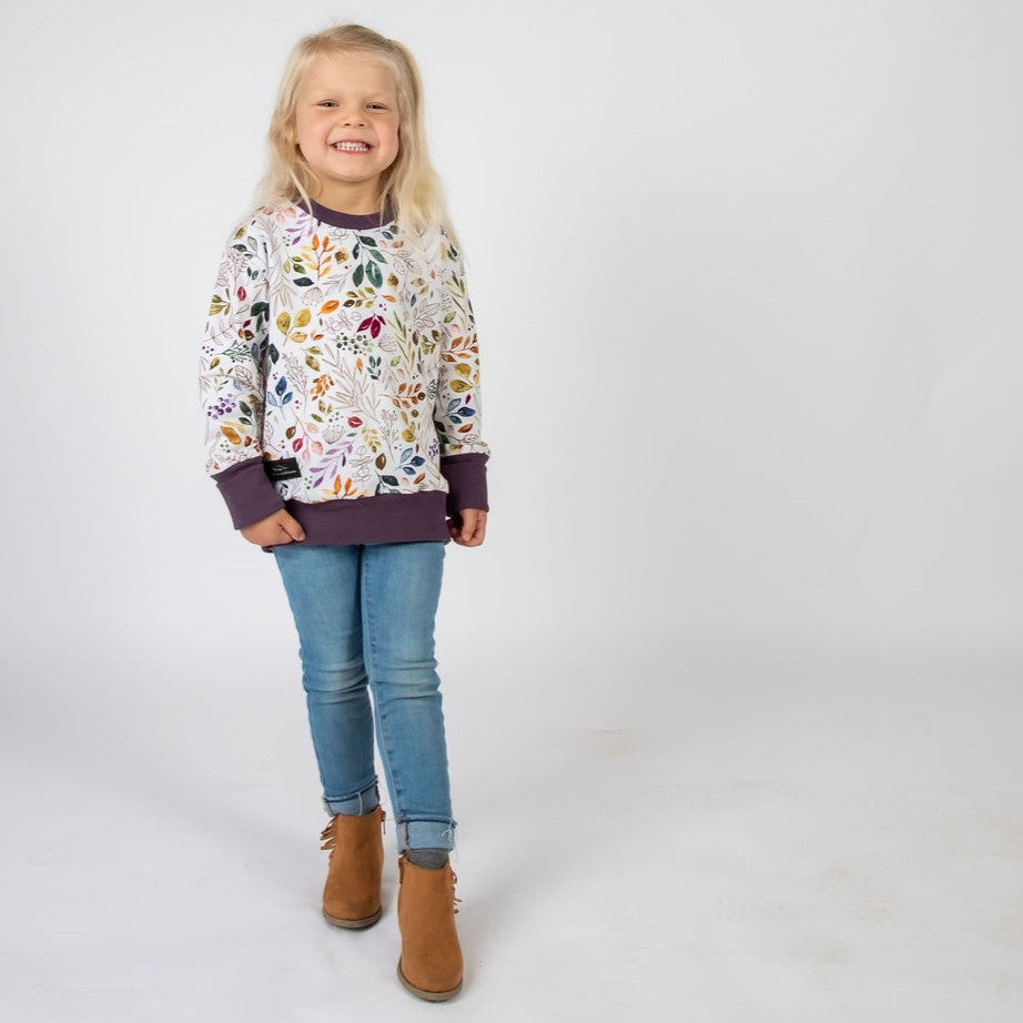 Jewel Sprigs & Leaves Lounge Sweater