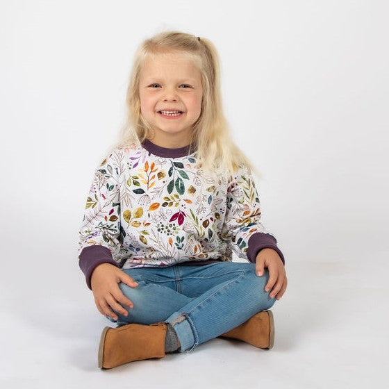 Jewel Sprigs & Leaves Lounge Sweater