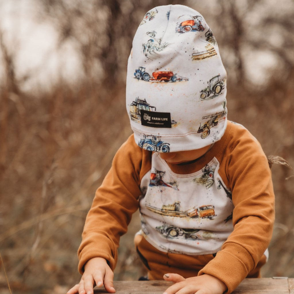 Farm Machines Lined Beanie