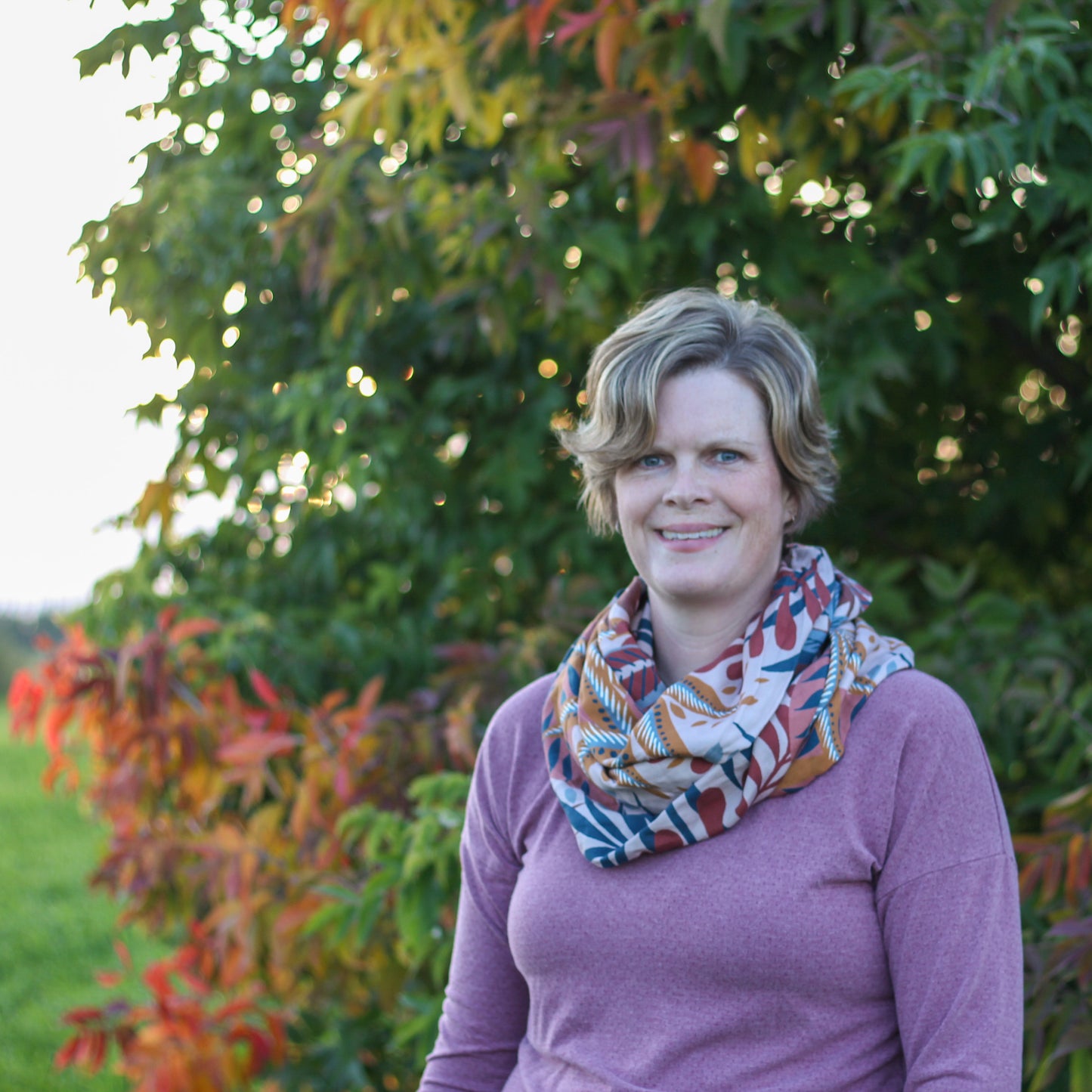 Wildflower Infinity Scarf - Harvest
