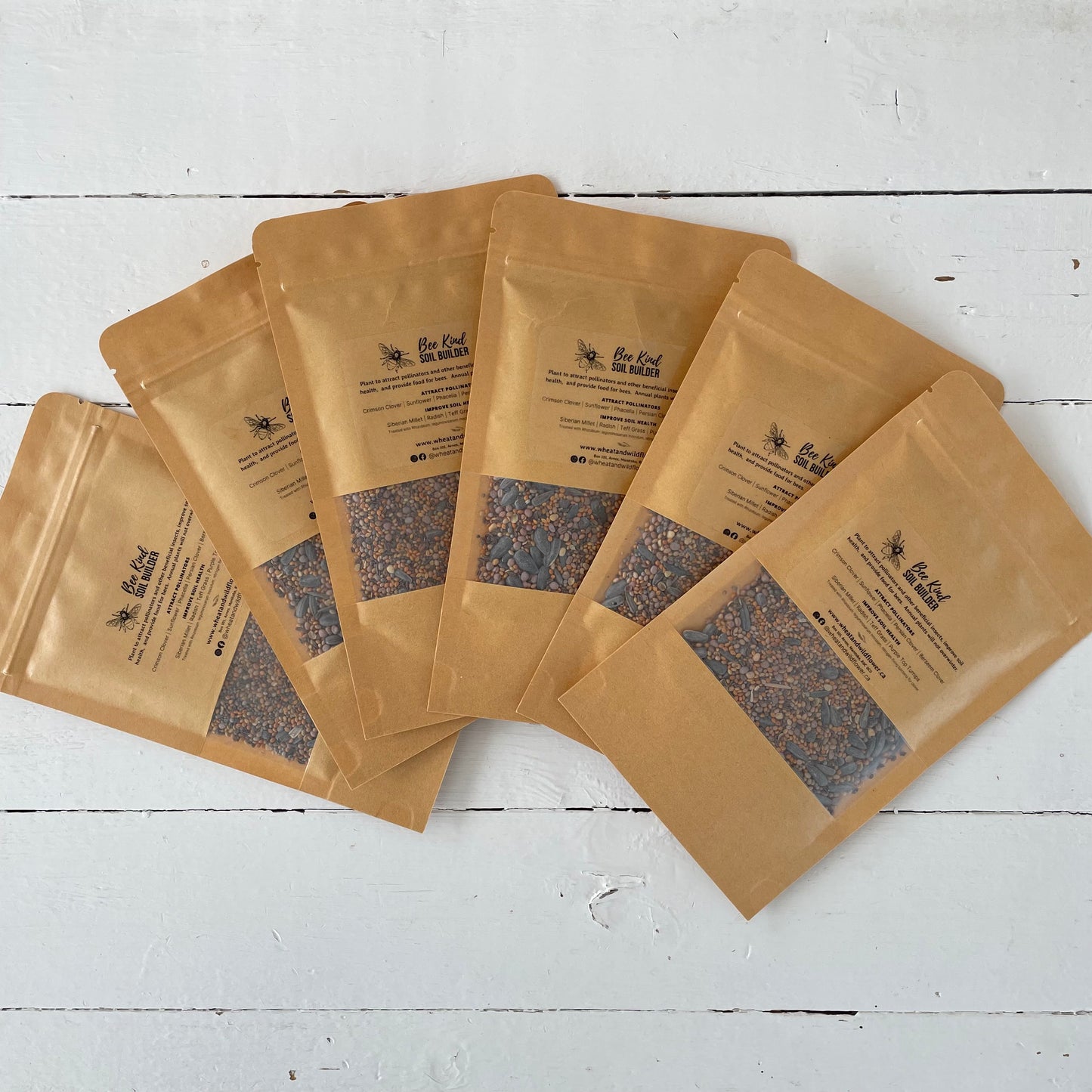 wheatandwildflower.ca bee kind soil builder regenerative seed blend for garden and homestead