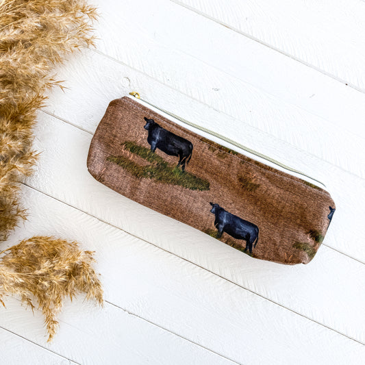 Beef Cows Zipper Pouch