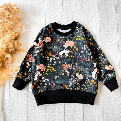 Harvest Night Floral Lounge Sweater