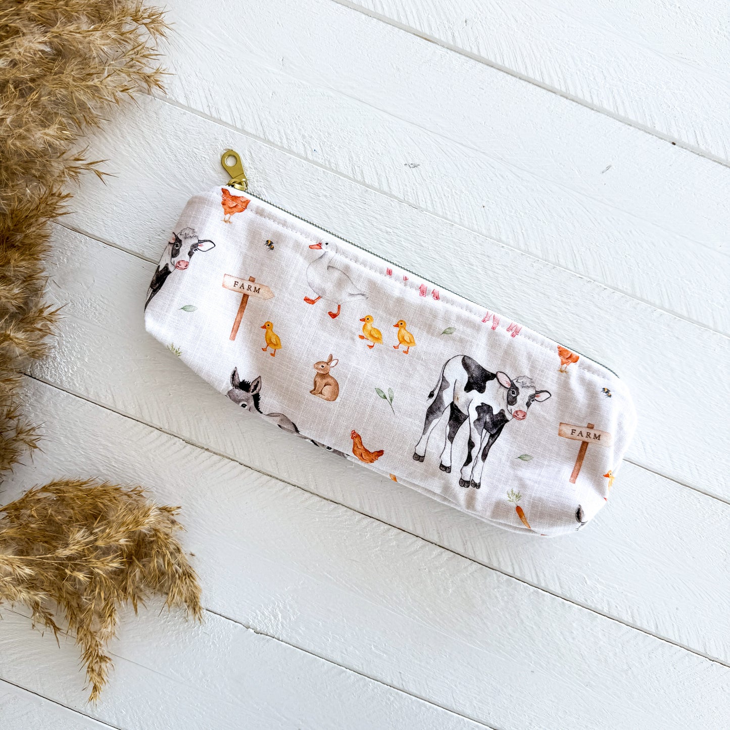 Farm Animals Zipper Pouch