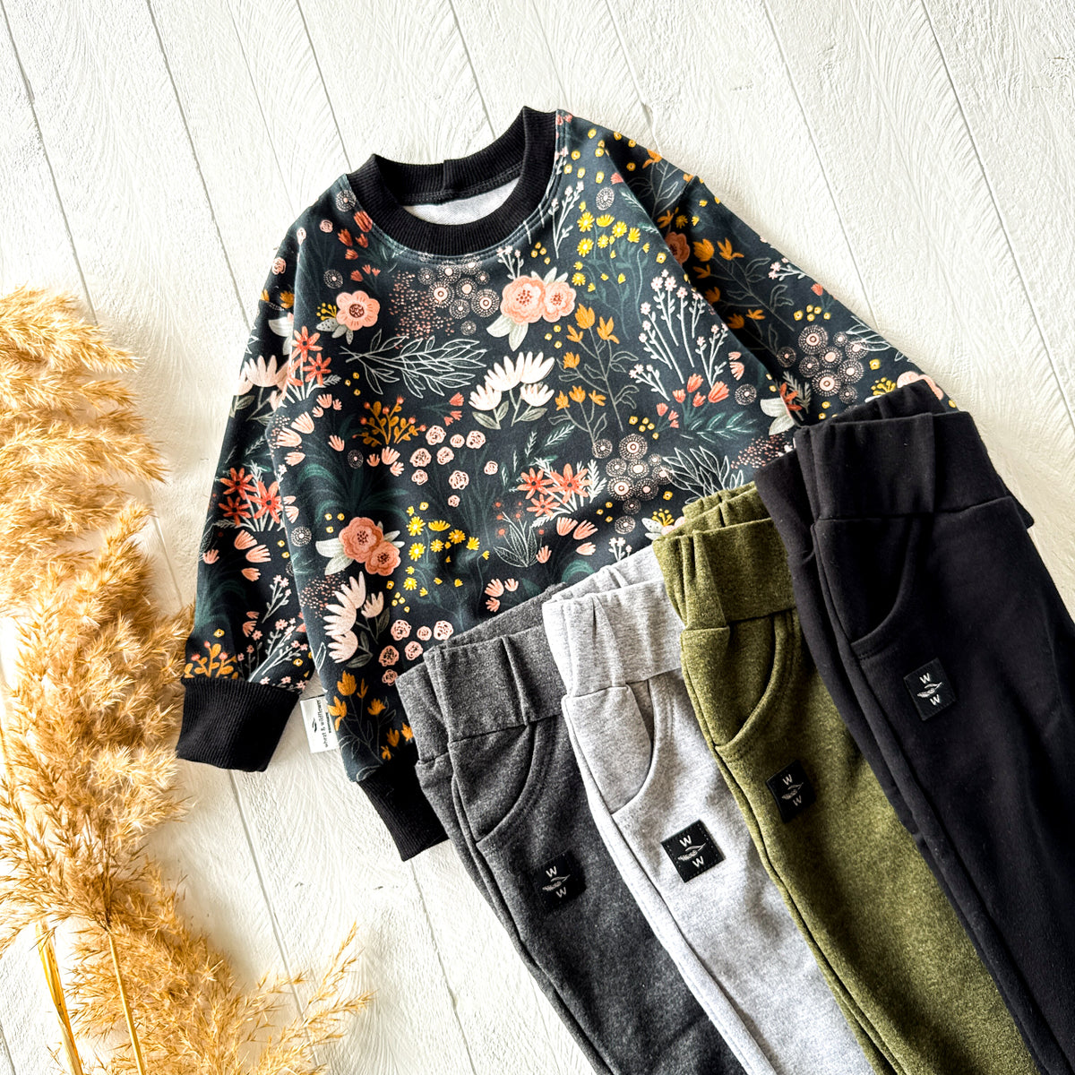Harvest Night Floral Lounge Sweater