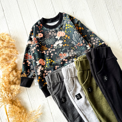 Harvest Night Floral Lounge Sweater