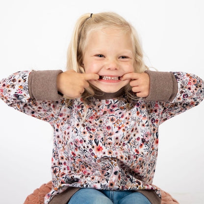 Earthy Mini Floral Pullover