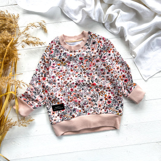 Earthy Mini Floral Lounge Sweater