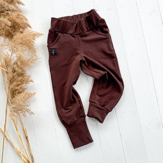 Grow With Me Joggers - Coffee Brown