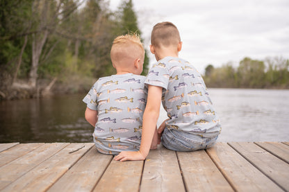 Curved Hem Tee - Take me fishing