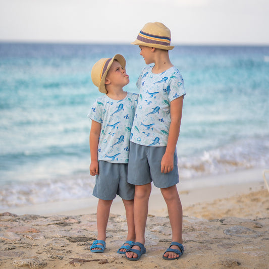 Curved Hem Tee - Sea Life
