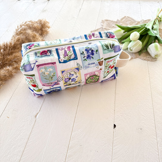 Boxy Windsor Zipper Pouch - Seed Packs