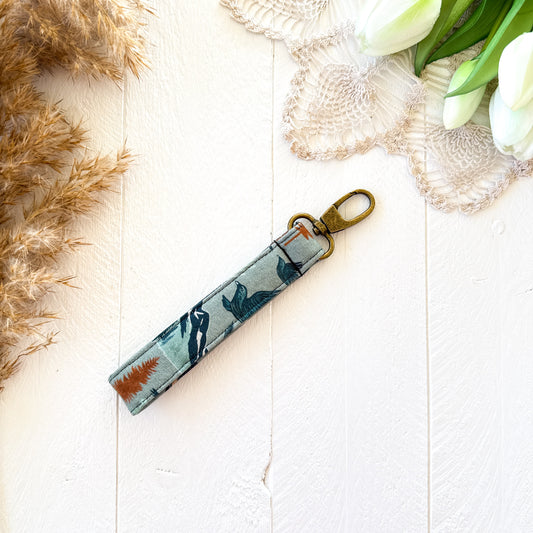 Canvas Wristlet Key Chain - Banff