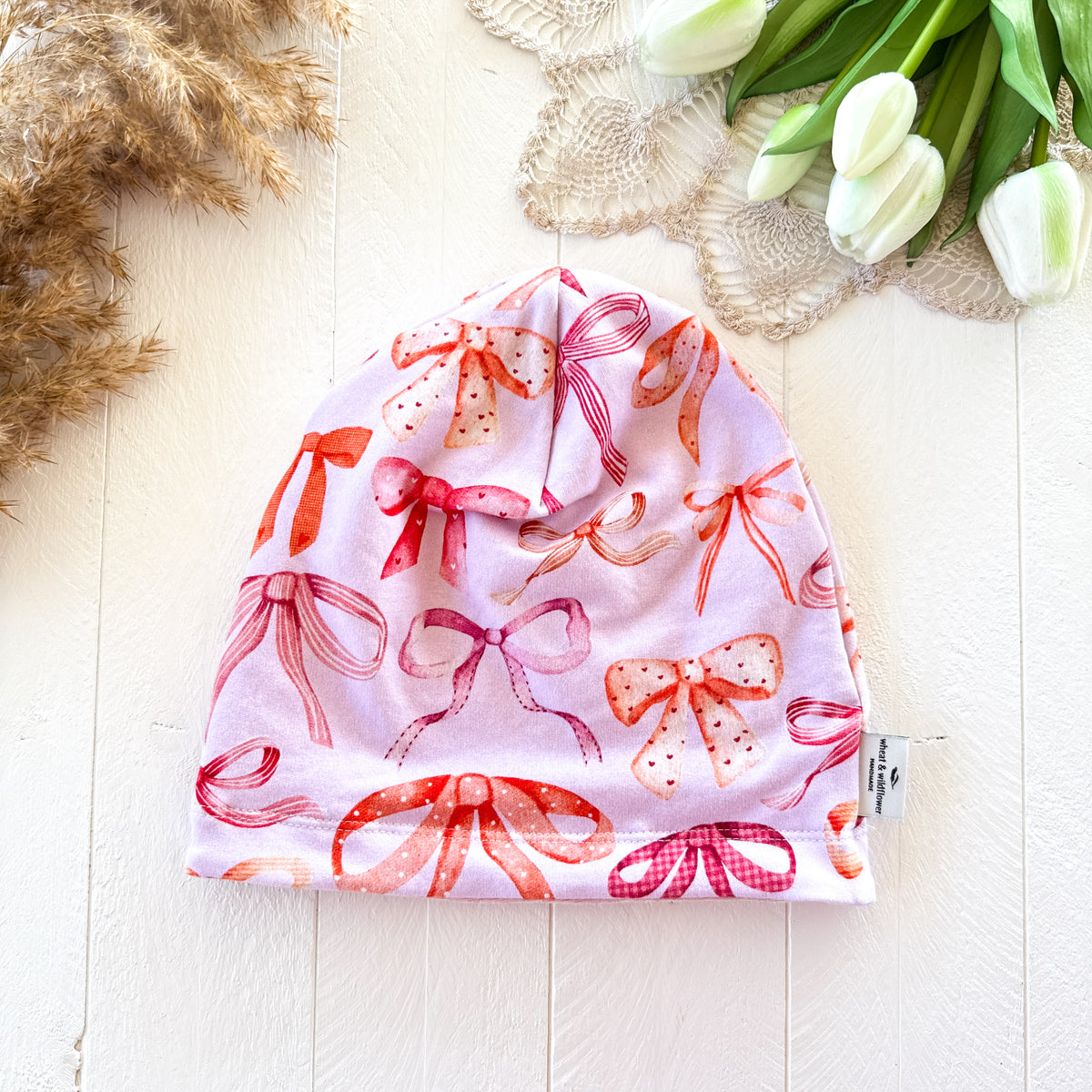 Bows Lined Beanie