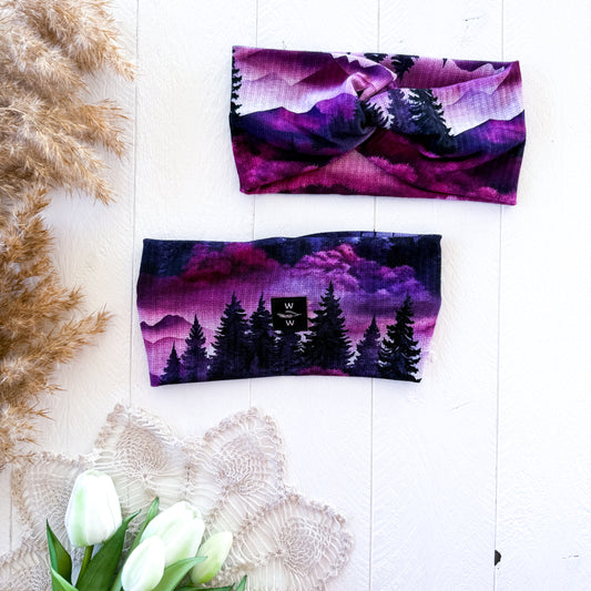 Luxe Headband - Purple Mountains