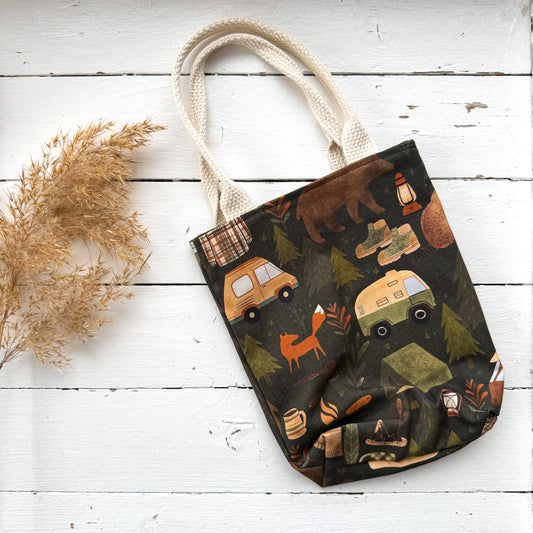 Mini Adventure Tote - Vintage Camping
