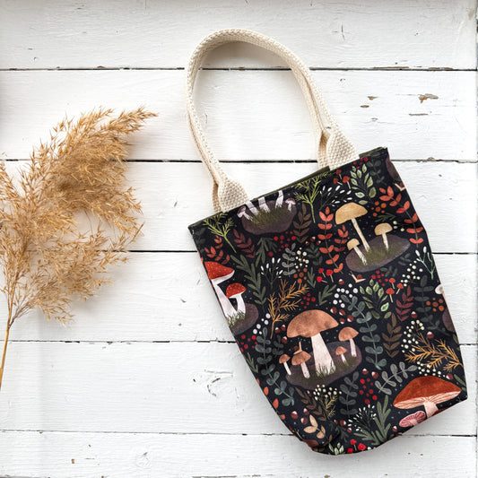 Mini Adventure Tote - Mushrooms