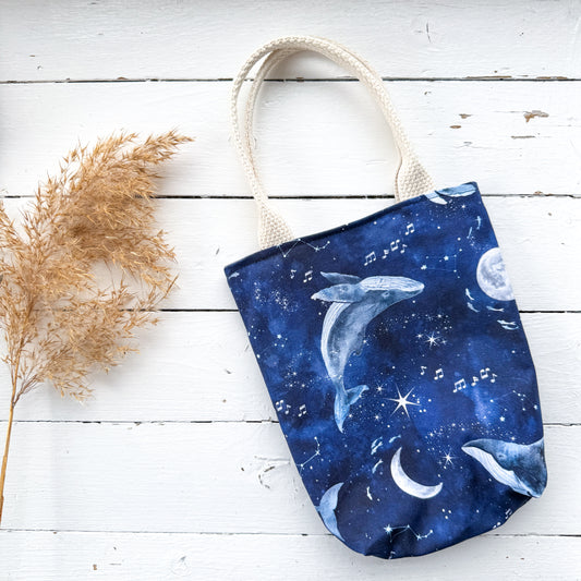 Mini Adventure Tote - Whale Song