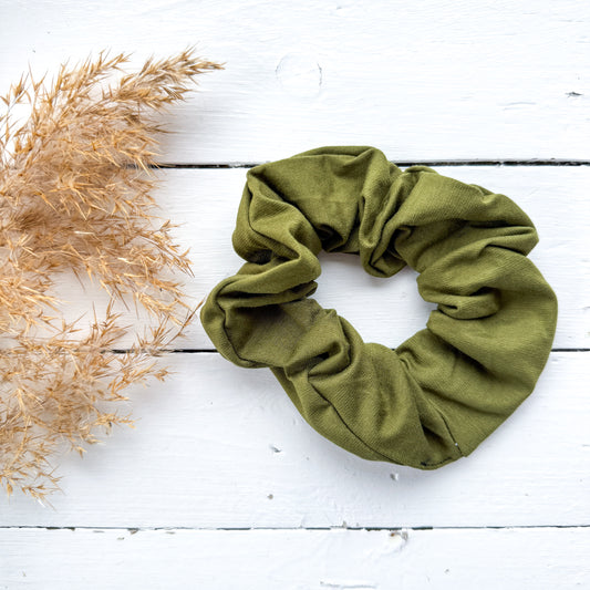 Luxe Scrunchies - Mossy Green