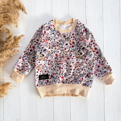 Earthy Mini Floral Lounge Sweater