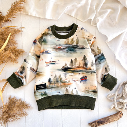 Fishing Boats Lounge Sweater