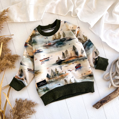 Fishing Boats Lounge Sweater