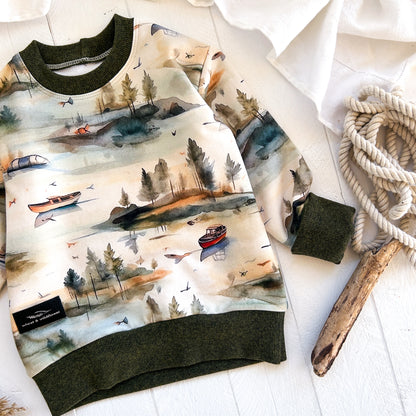 Fishing Boats Lounge Sweater